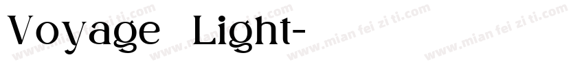 Voyage   Light字体转换
